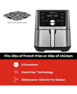 Instant Pot Vortex Plus 6 Qt. 6-in-1 Stainless Steel Air Fryer - Macy's