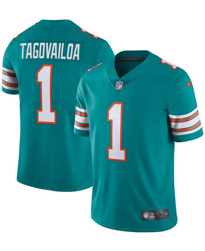 Nike Men's Tua Tagovailoa White Miami Dolphins Alternate Vapor F.U.S.E. Limited  Jersey - Macy's