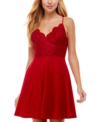 red dresses for juniors formal