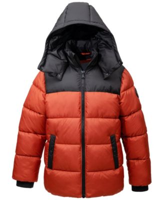 Little Boys Heavy Weight Color Blocked Puffer Jacket