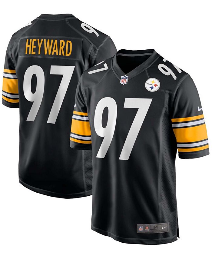 Nike Men's Cameron Heyward Black Pittsburgh Steelers Game Team Jersey ...