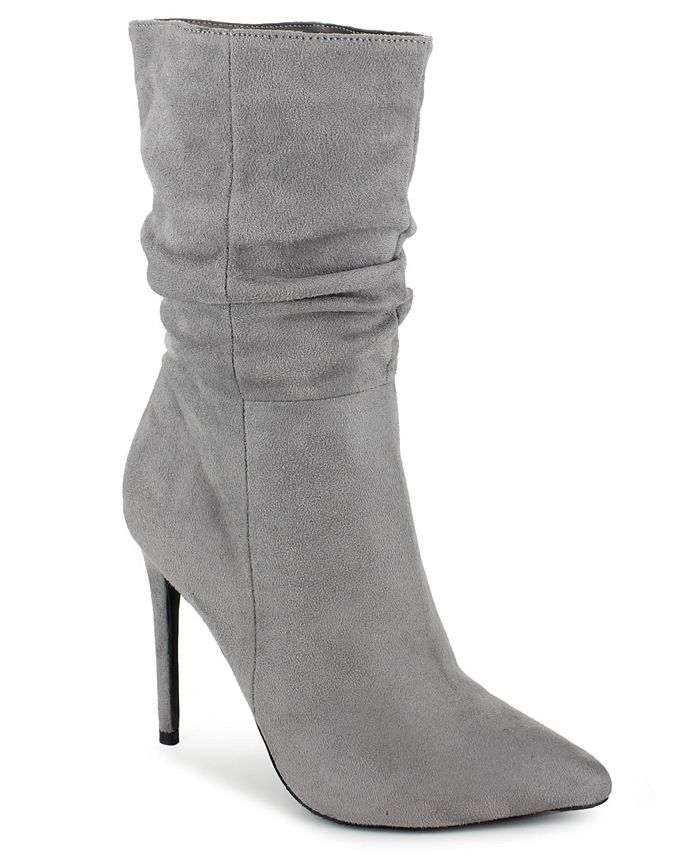 Macys womens grey boots shop
