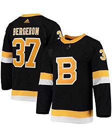 Men's Patrice Bergeron Black Boston Bruins Alternate Authentic Player Jersey