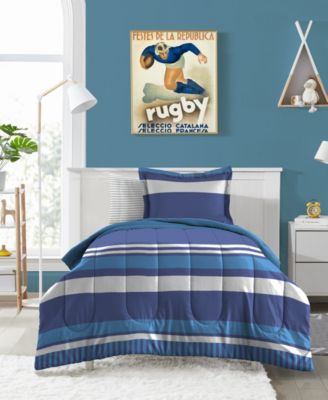 Rugby Stripe 7-Pc. Comforter Set, Full