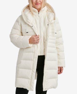 Mia Bibbed Hooded Puffer Coat 