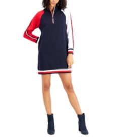 Colorblocked Sweatshirt Dress