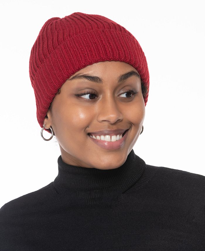 Style & Co Solid Shine Cuff Beanie, Created for Macy's & Reviews - Hats ...