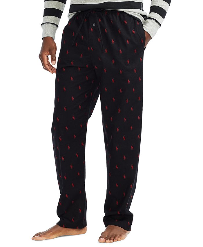 Polo Ralph Lauren Men's Logo Flannel Pajama Pants - Macy's