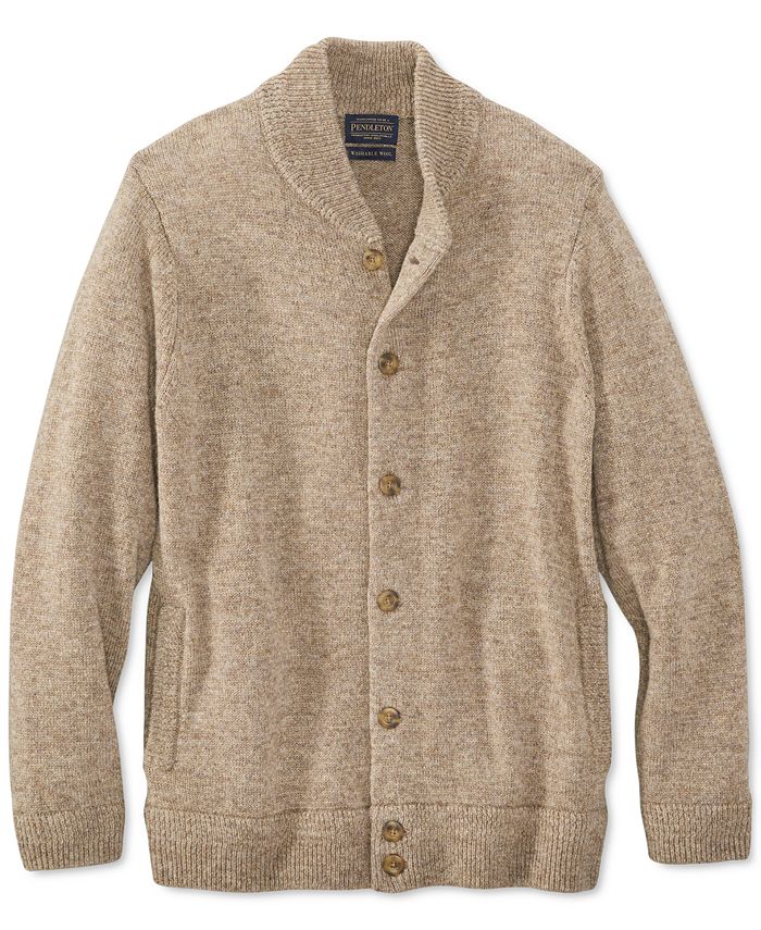 Pendleton Men's Shetland Wool Cardigan & Reviews - Sweaters - Men - Macy's