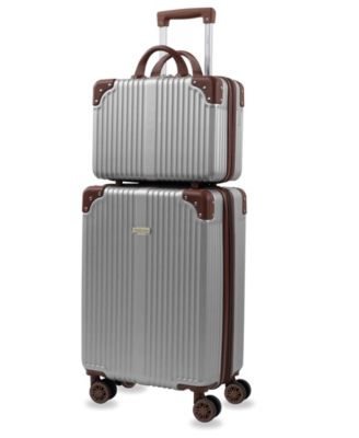 Tr&eacute;sor Carry-on Vanity Trunk Luggage, Set of 2