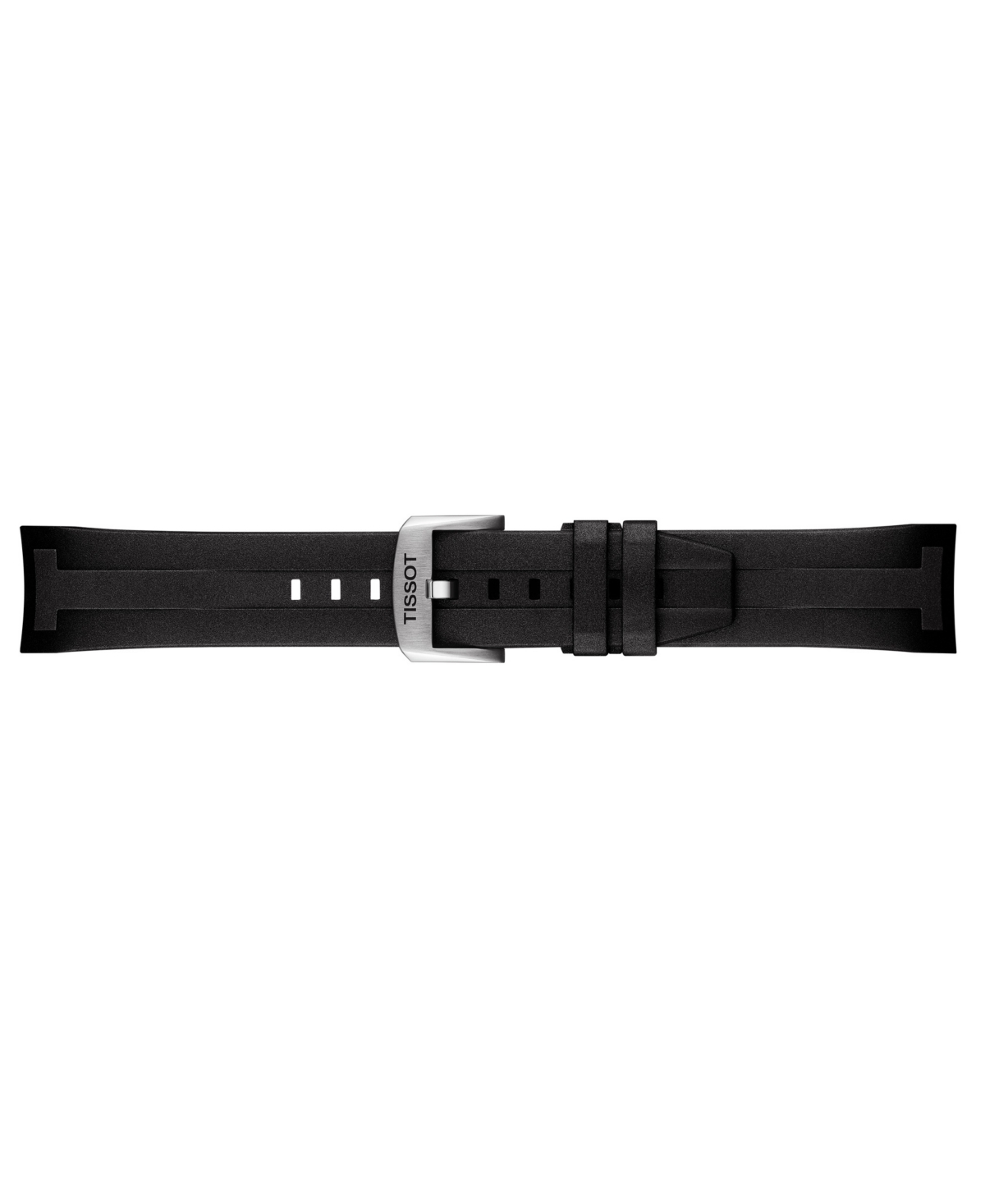 Shop Tissot Men's Swiss Automatic Seastar Black Rubber Strap Watch 46mm In No Color
