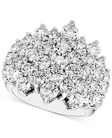 Diamond Cluster Statement Ring (5 ct. t.w.) in 14k White Gold