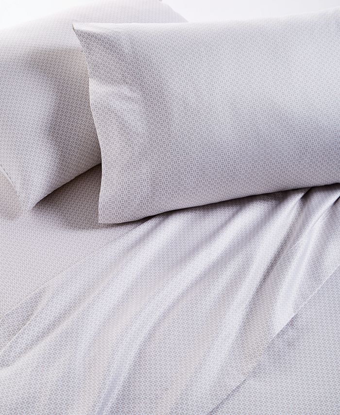 Charter Club Divided Dots Cotton 4Pc. Sheet Set, King, Created for