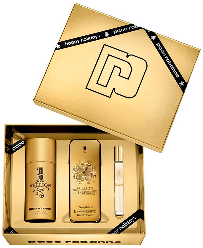 Paco Rabanne Men's 3Pc. 1 Million Parfum Gift Set Macy's