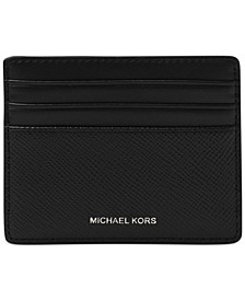 Men's Solid Crossgrain Tall Leather Card Case