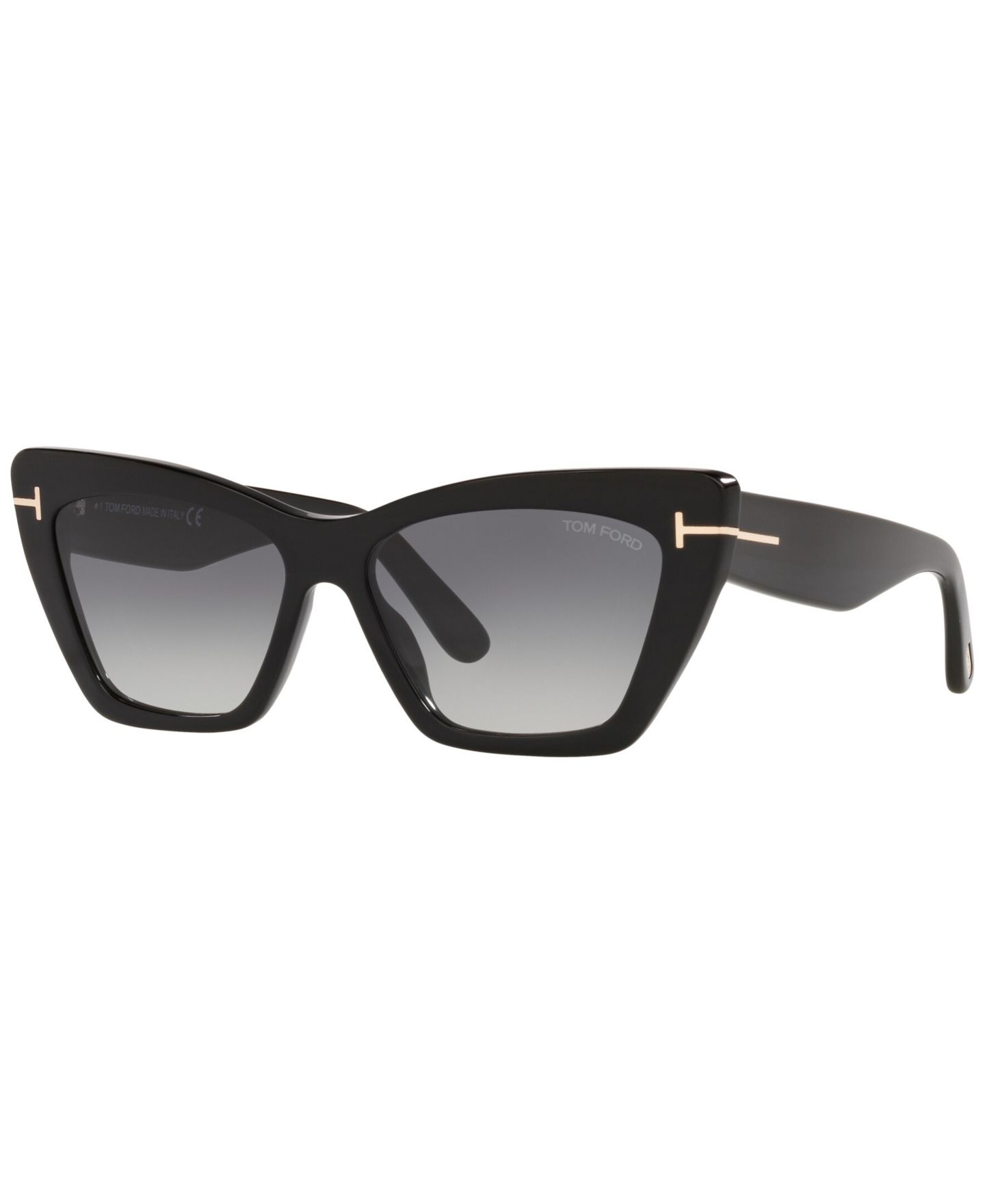 Женские солнцезащитные очки Tom Ford Sunglasses, TR001312, цвет: Чёрный блестящий — фото 1