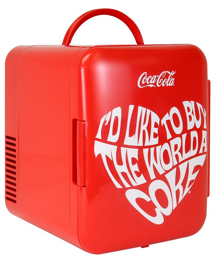 CocaCola World 1971 Series Portable 6 Can Thermoelectric Mini Fridge Macy's