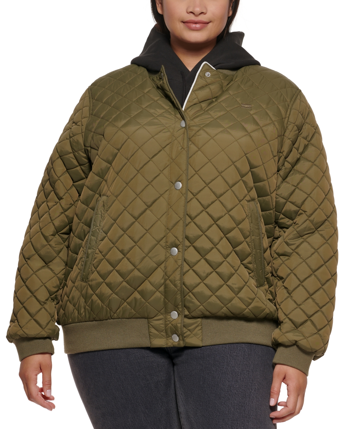 LEVI'S PLUS SIZE QUILTED BOMBER JACKET