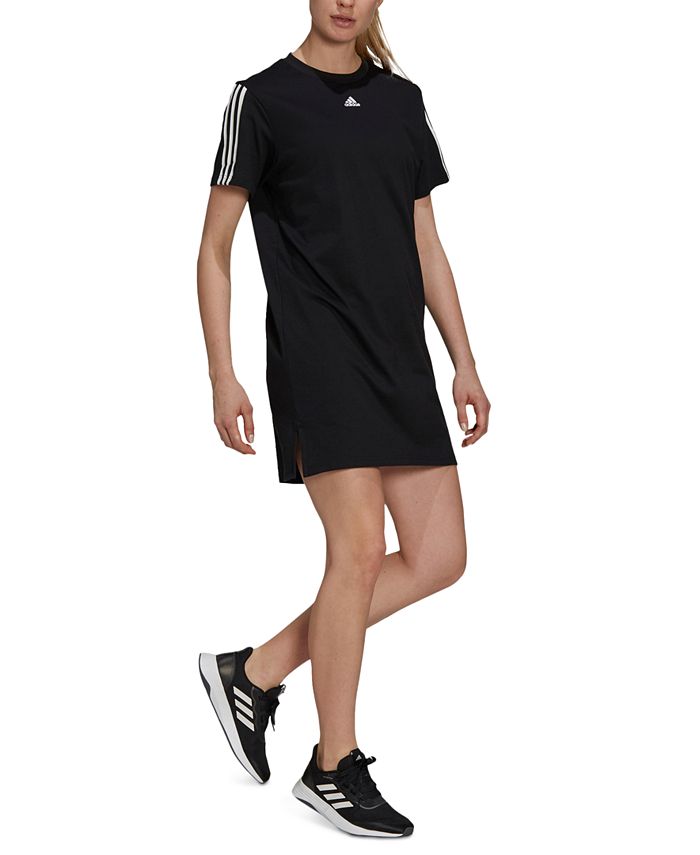 adidas Women's Cotton 3-Stripes Dress - Macy's