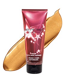 Gleam Face and Body Radiance All in One Makeup, Moisturizer and Glow, 3.4 oz