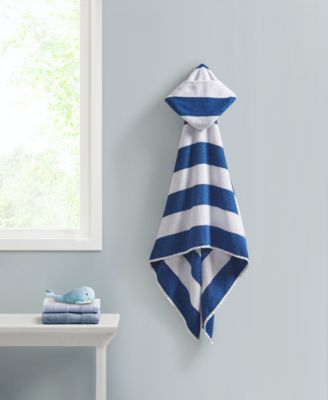 Urban Dreams - Cabana Stripe Blue Hooded Towel