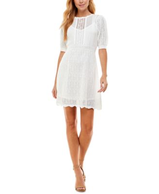 macy's white lace dress juniors