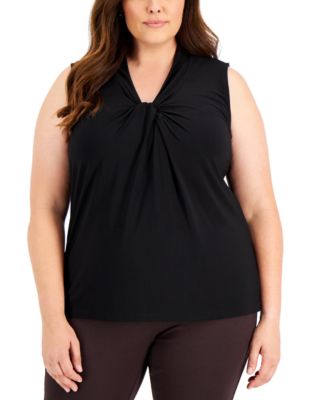 macys plus size tank tops