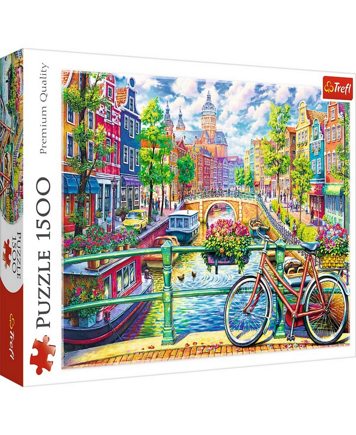 Trefl Kids' Jigsaw Puzzle Amsterdam Canal, 1500 Pieces In Multicolor