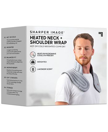 Sharper Image Neck and Shoulder Wrap Heated in Gray 1016287 - The Home Depot