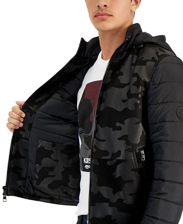 Michael Kors Men's Mixed Media Camo Jacket Macy's