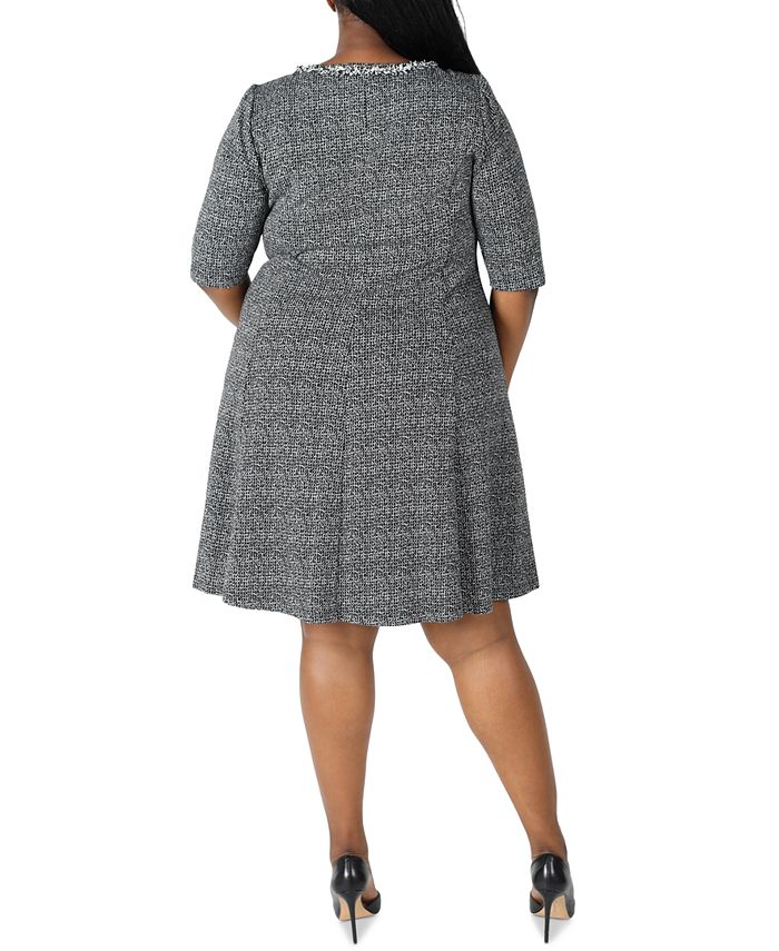 Robbie Bee Plus Size ElbowSleeve Knit Dress Macy's