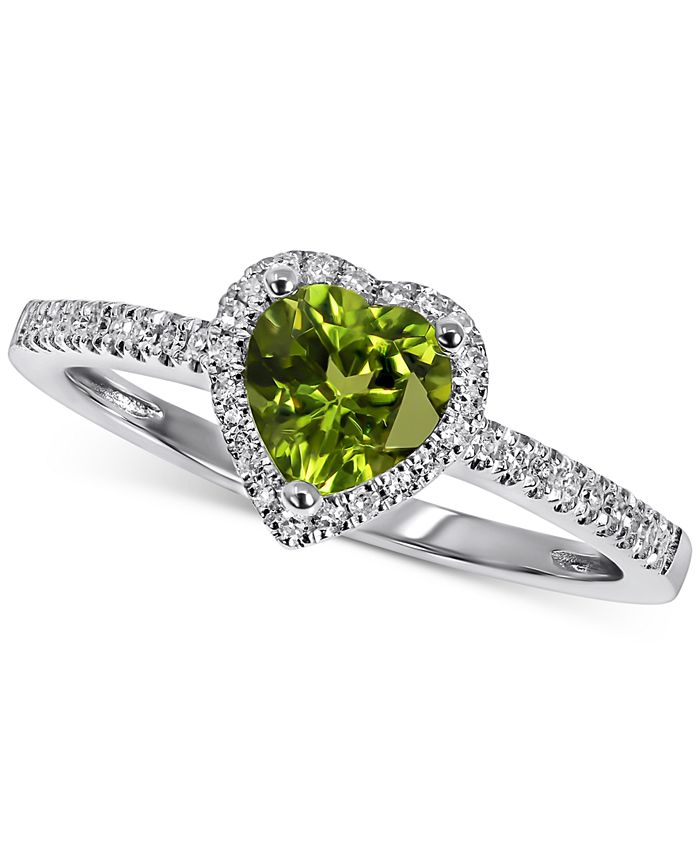 Macy's peridot rings outlet