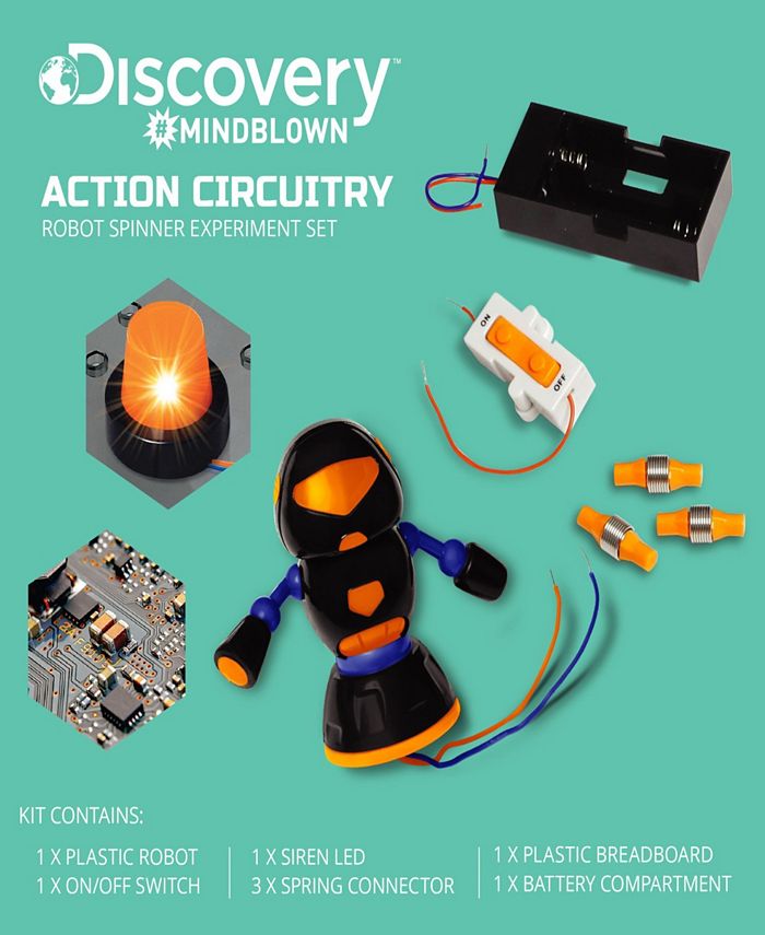 Discovery MINDBLOWN Toy Circuitry Action Experiment Robot Spinner Macy