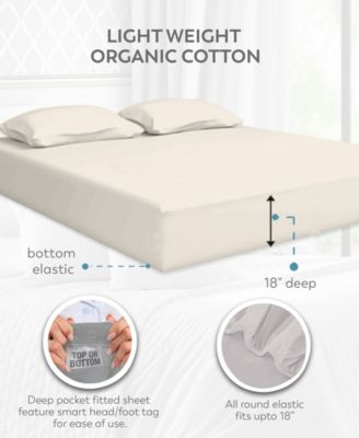 Ultra-Light Cool Crisp 100% Cotton Percale Sheet Sets