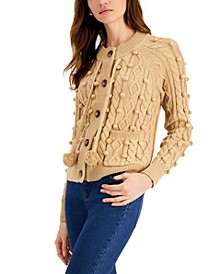 Textured Button Front Cardigan, Created for Macy's