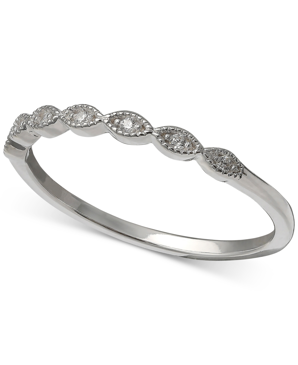 Giani Bernini Cubic Zirconia Beaded Band, Created for Macy's