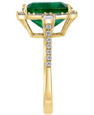 EFFY&reg; Emerald (5-1/2 ct. t.w.) & Diamond (1/2 ct. t.w.) Statement Ring in 14k Gold or 14k White Gold