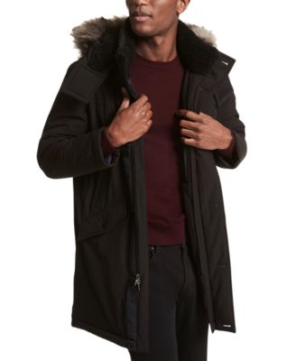 Michael Kors - Men's Tech Parka with Removable Faux-Fur Trim
