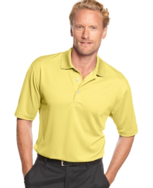 Pga Tour Men's Airflux Solid Golf Polo Shirt