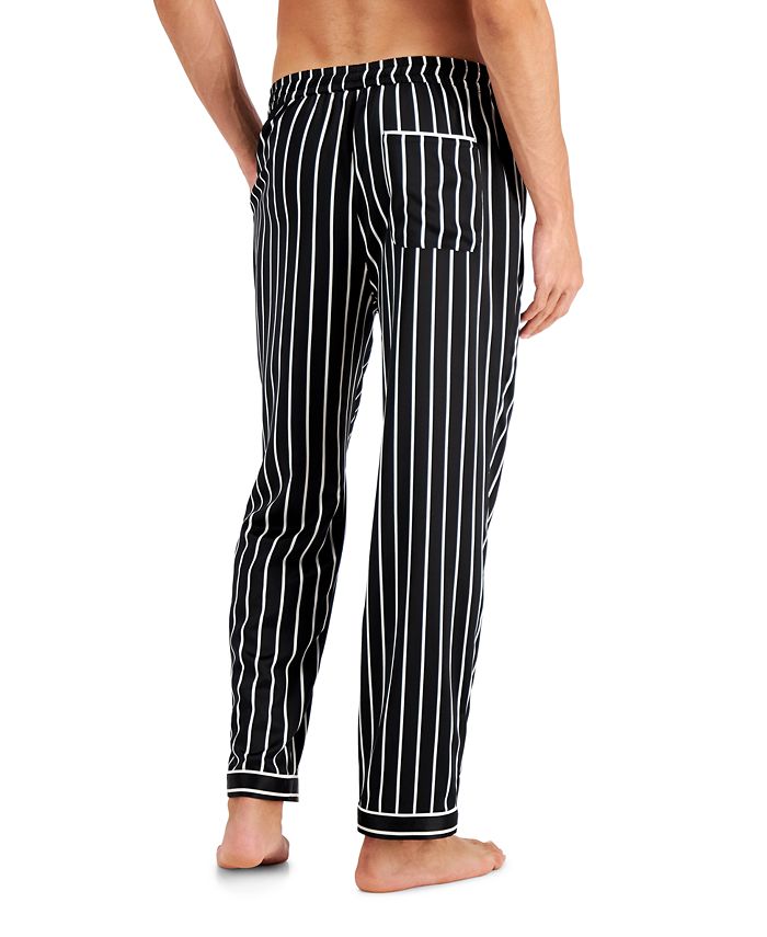 INC International Concepts Men's Stripe Satin Pajama Pants, Created for