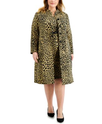 plus size cheetah print jacket