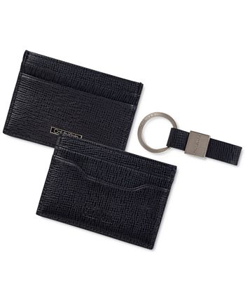 Calvin Klein - Men's Saffiano Card Case with Key Fob