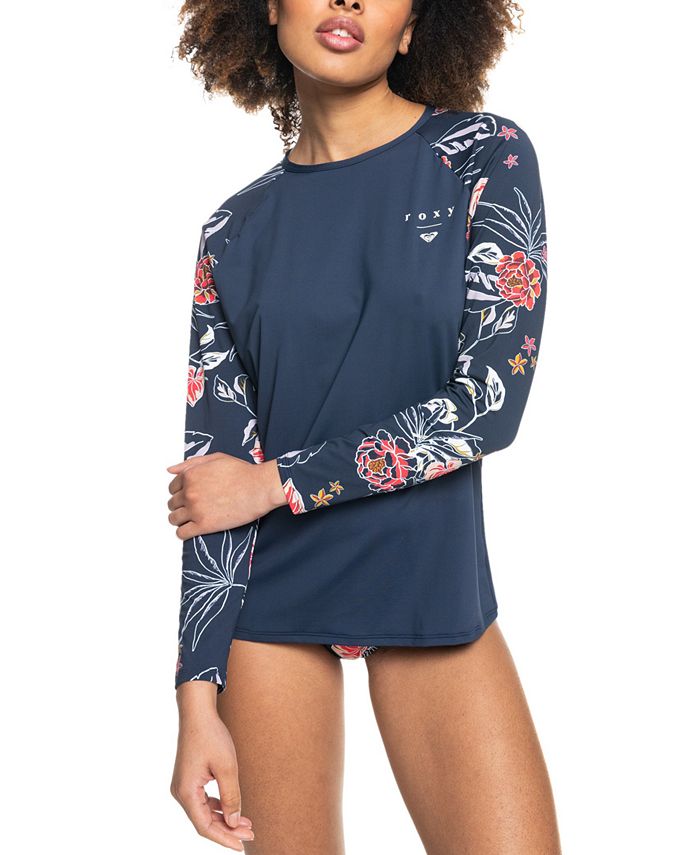 Roxy Juniors' Sunset Boogie LongSleeve Rash Guard Macy's