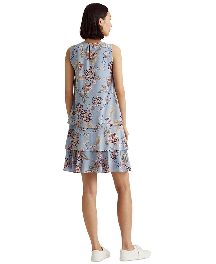 Lauren Ralph Lauren Floral Crepe Shift Dress Macys 