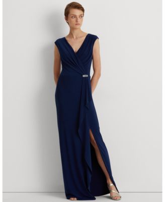 macys ralph lauren navy dress