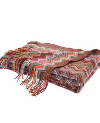Multi-Color Chevron Pattern Throw, 60" x 50"