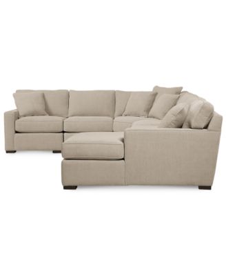 Radley Fabric 6-Piece Chaise Sectional with Wedge