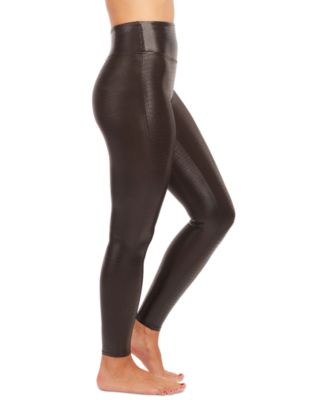 SPANX Women's Faux Leather Croc Tummy 