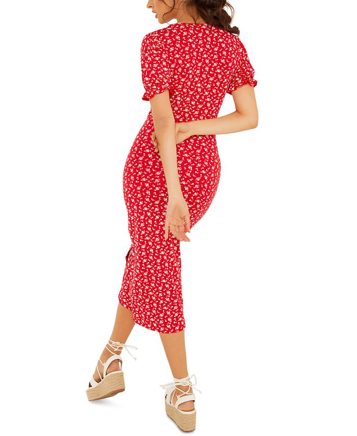 QUIZ FloralPrint Midi Dress Macy's