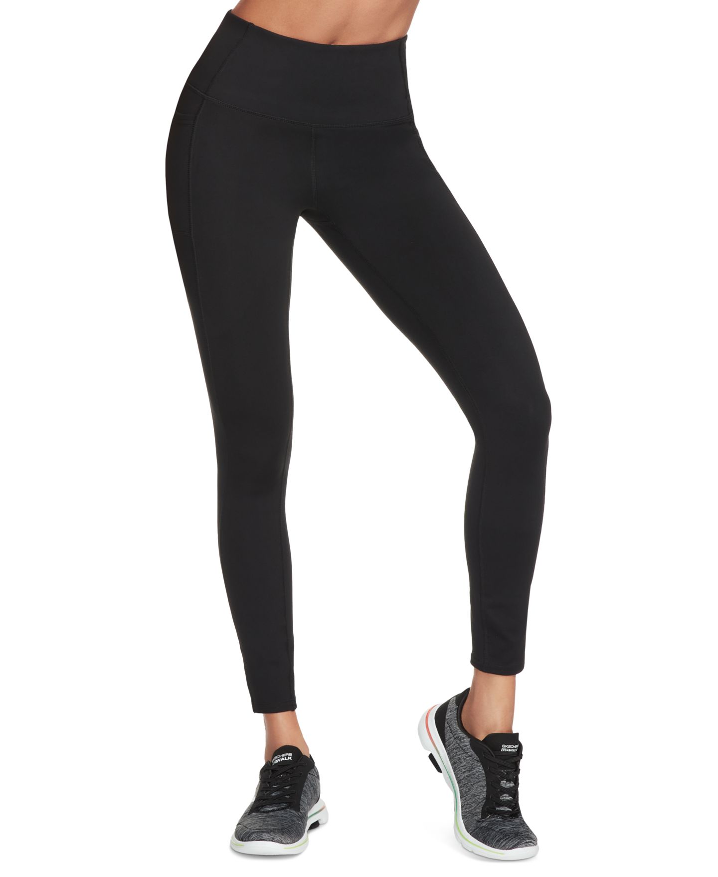 Женские леггинсы Skechers Gowalk, цвет: Насыщенный чёрный — фото 1